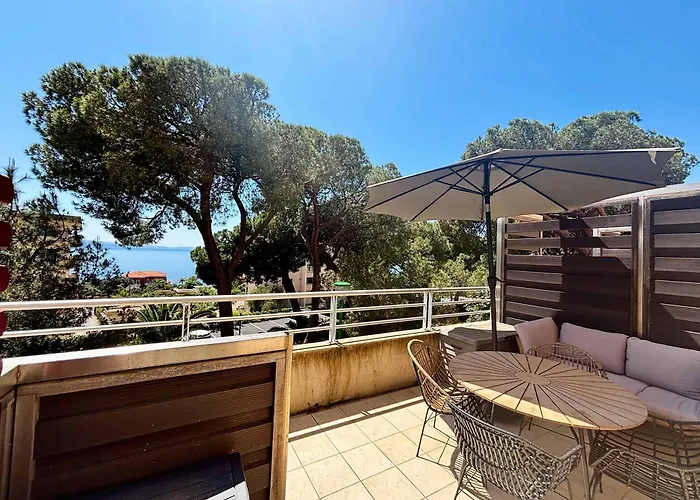 Casamea - Vue Mer, Terrasse, 5 Min Plage, Clim Apartmán
